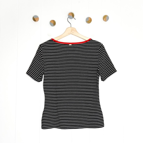 St. John Striped Ringer Tee - Picture 6 of 6
